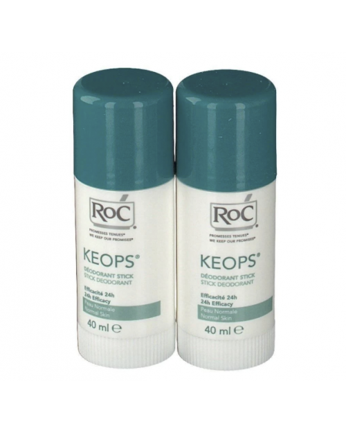 roc desodorante keops stick 40gr duplo